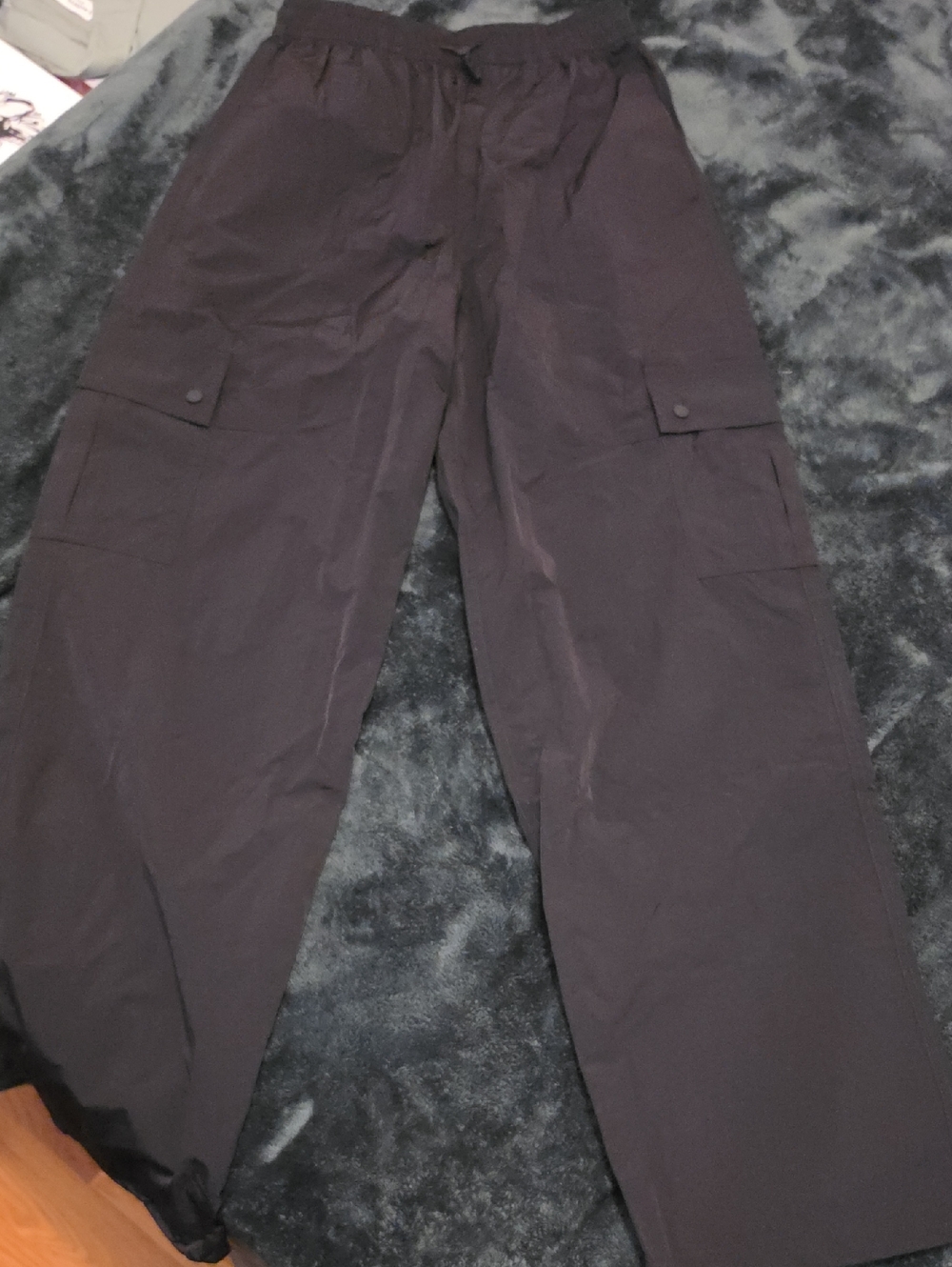Women's Satin Parachute Cargo Pants